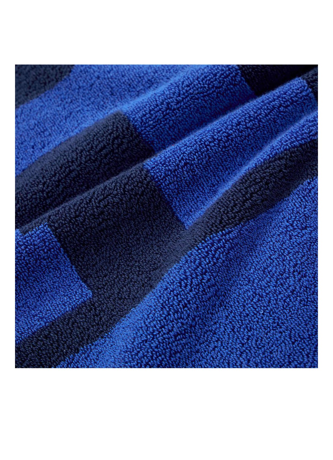Ralph Lauren RL Signature strandlaken - 500 gr/m2 - 90 x 170 cm - detail 3 kobaltblauw