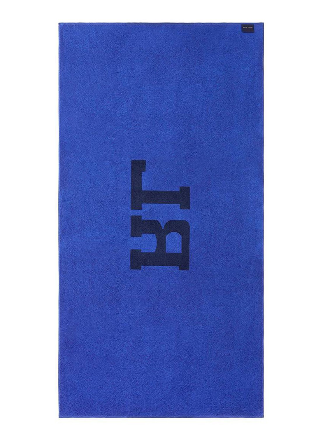 Ralph Lauren RL Signature strandlaken - 500 gr/m2 - 90 x 170 cm - voorkant 2 kobaltblauw