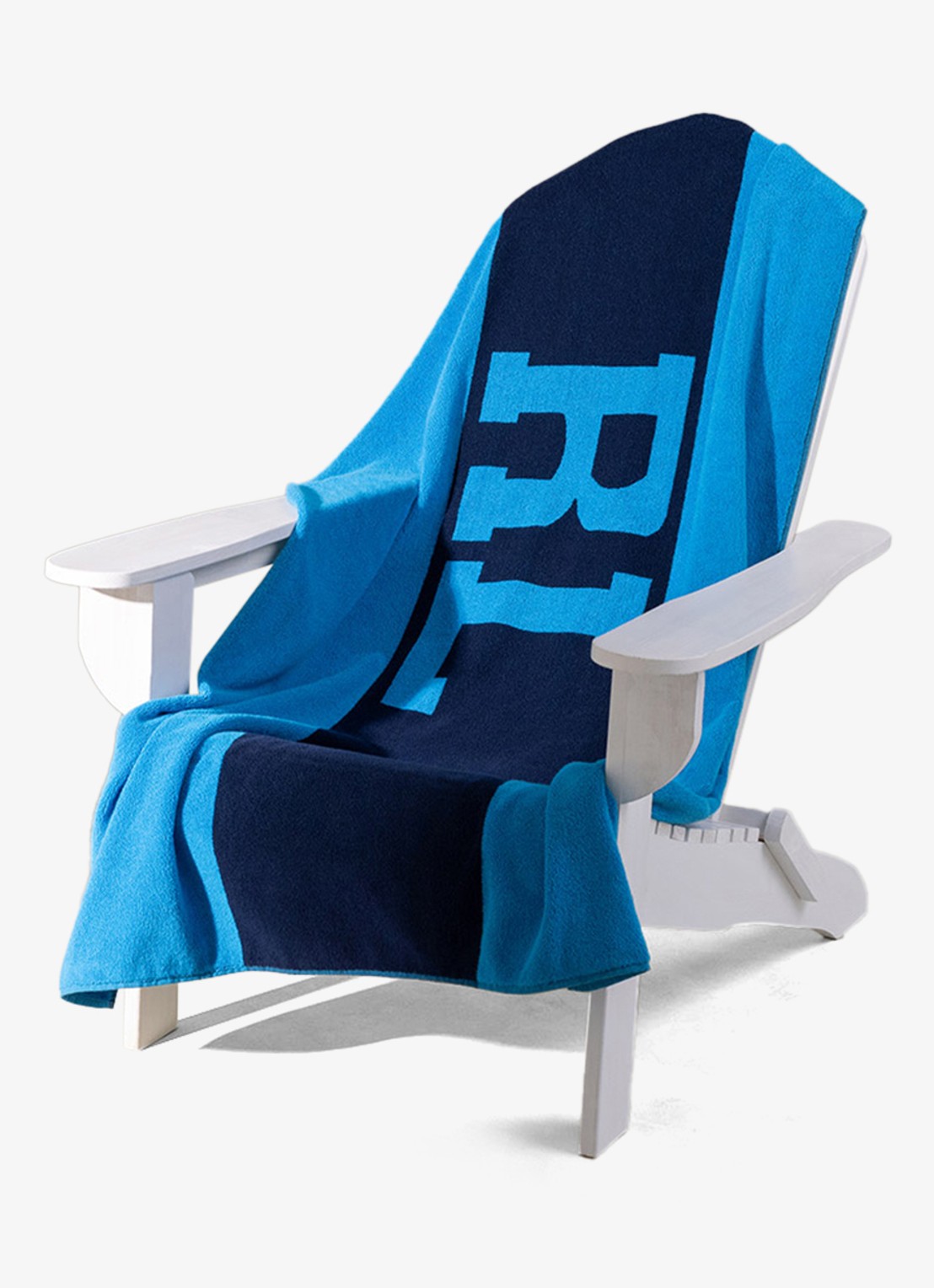 Ralph Lauren RL Signature strandlaken - 500 gr/m2 - 90 x 170 cm - detail 4 blauw