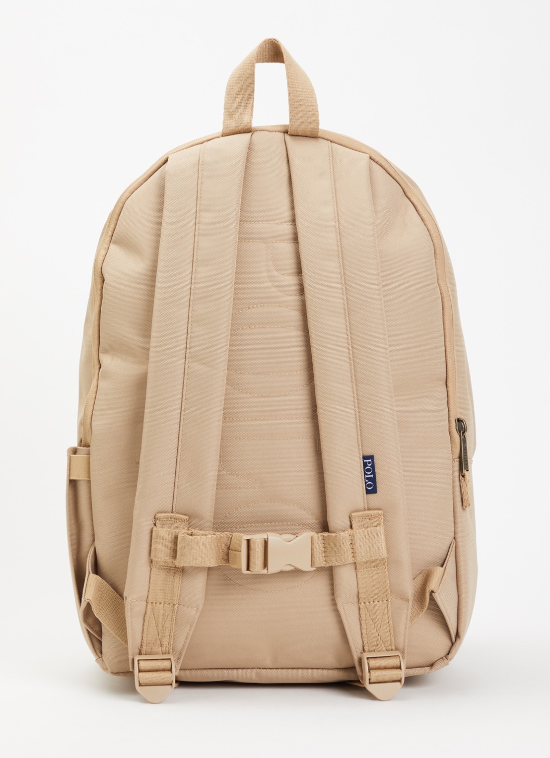 Ralph Lauren Rugzak met logoborduring - achterkant 3 camel