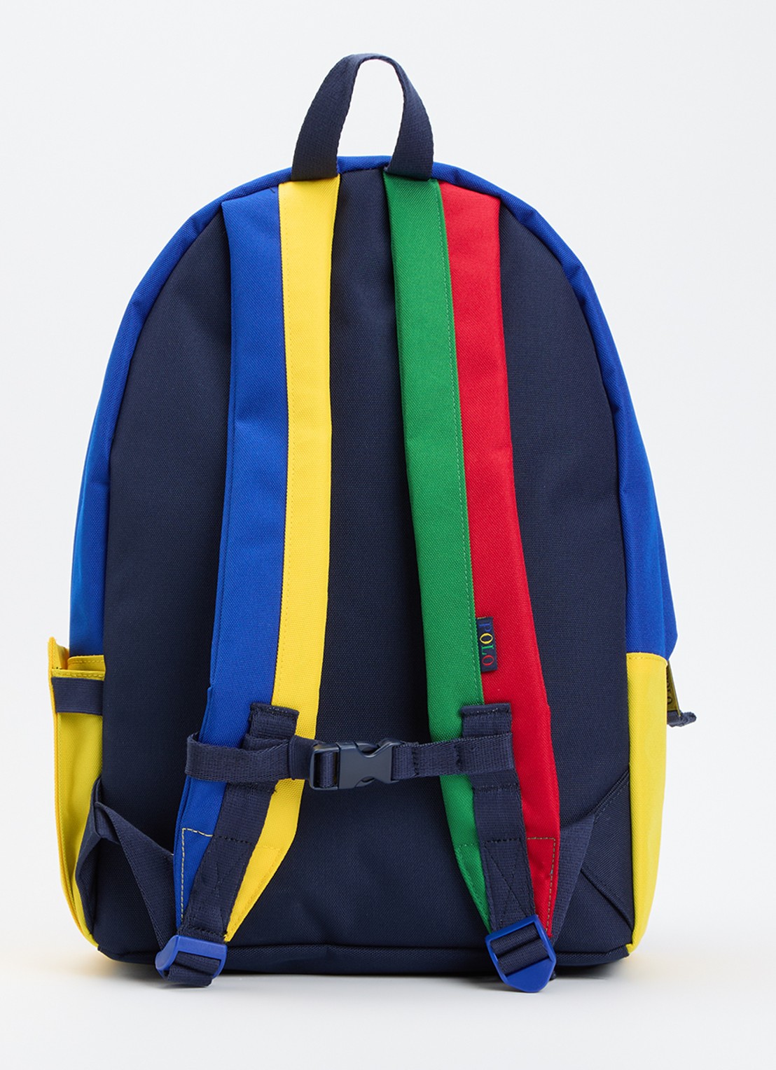 Ralph Lauren Rugzak met logoborduring - achterkant 2 blauw