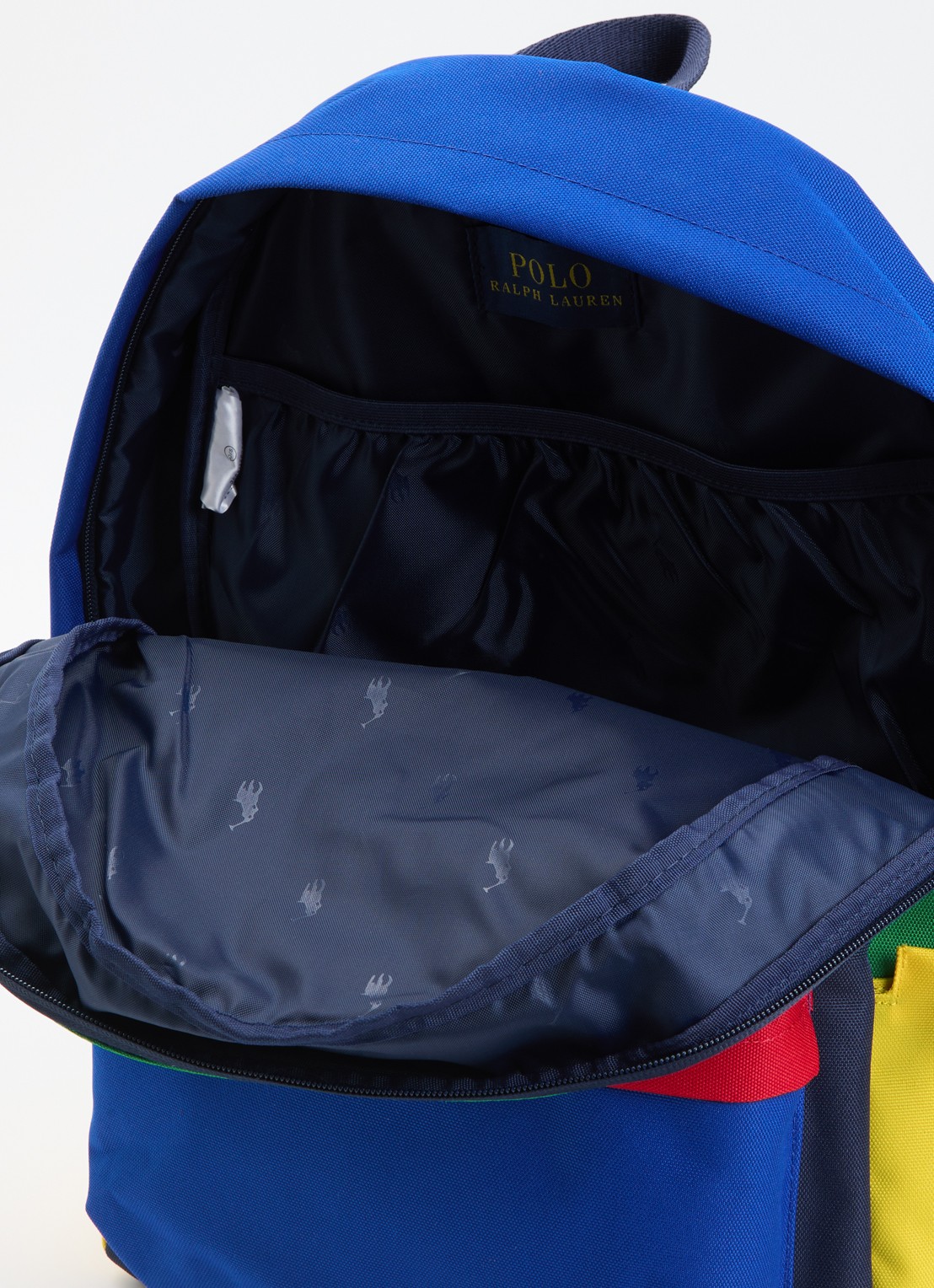 Ralph Lauren Rugzak met logoborduring - detail blauw