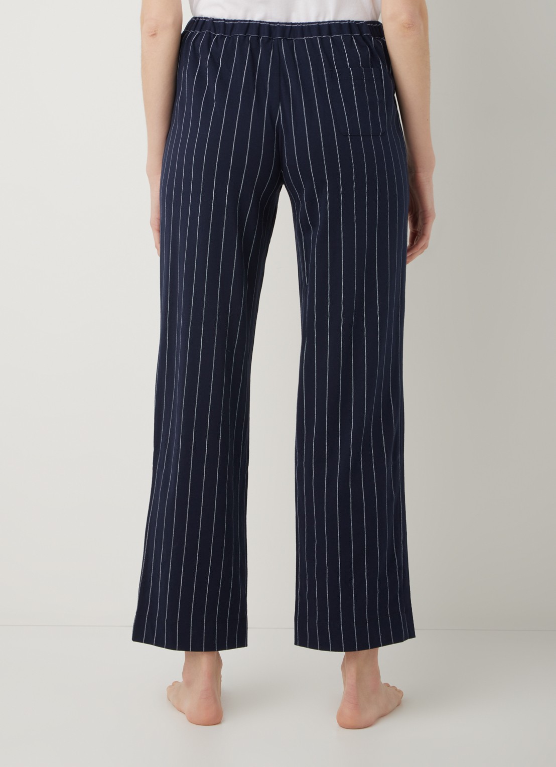 Ralph Lauren Seperate pyjamabroek met streepprint - achterkant 4 donkerblauw