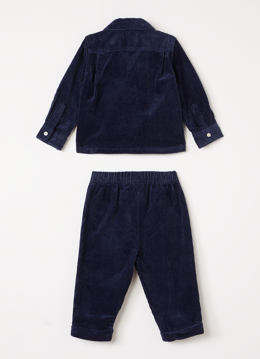 Ralph Lauren Set van overhemd met broek 2-delig - voorkant 2 donkerblauw