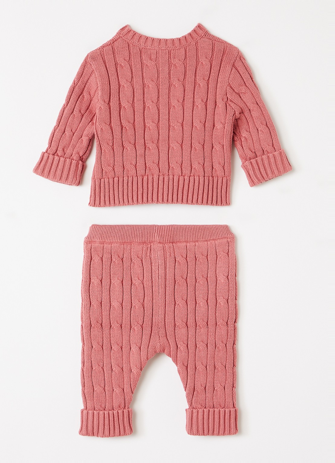 Ralph Lauren Set van vest met broek 2-delig - voorkant 2 koraal