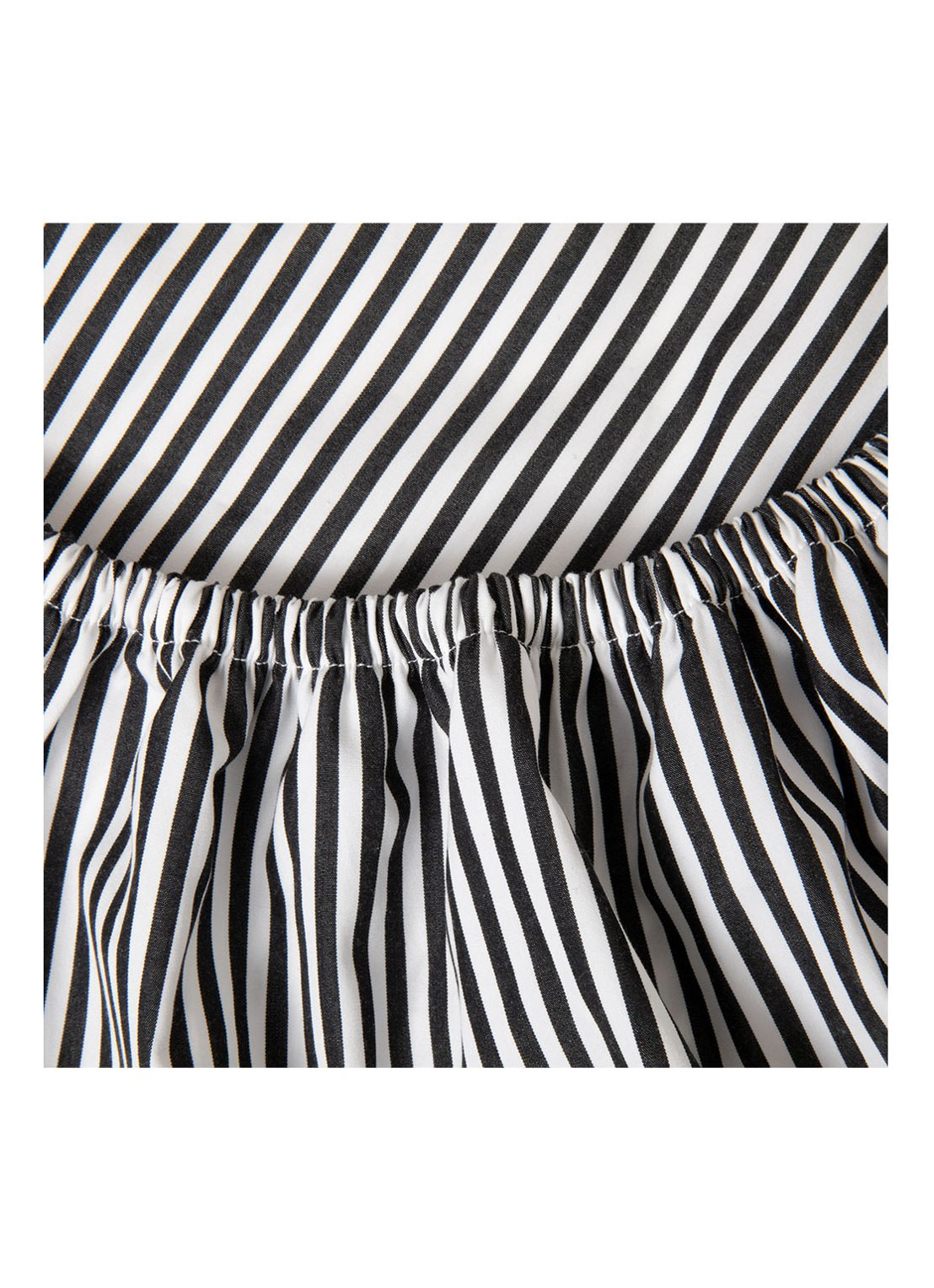 Ralph Lauren Shirting hoeslaken van  katoen 400TC - achterkant zwart