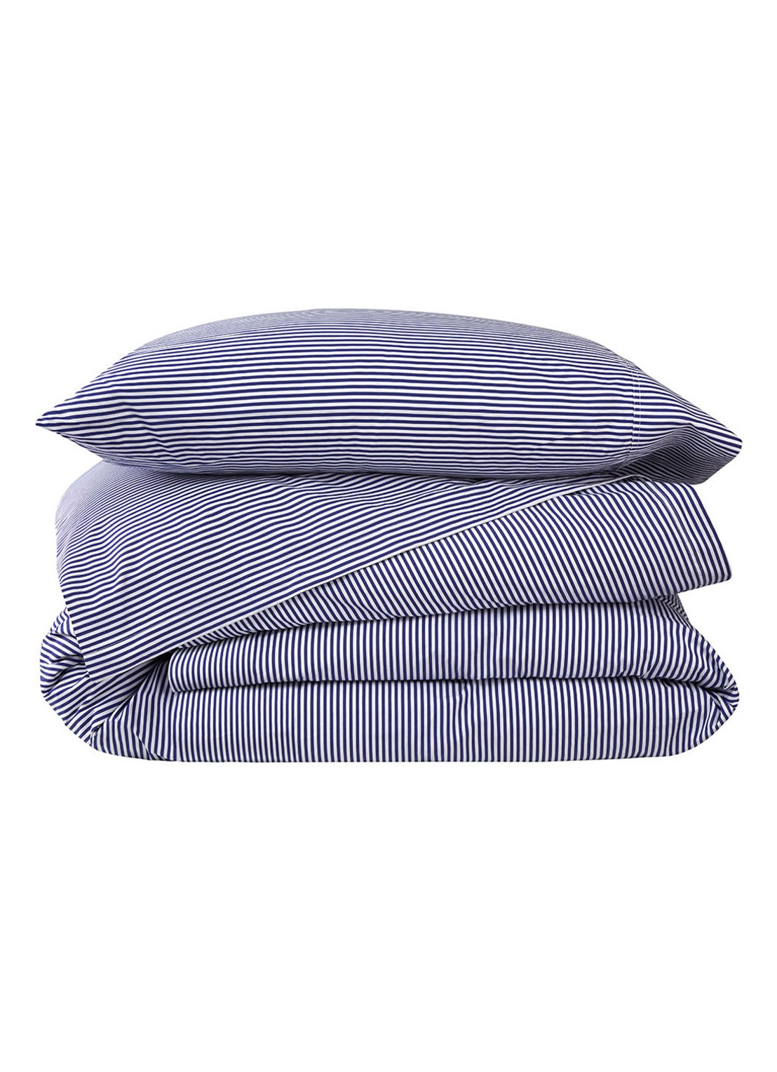 Ralph Lauren Shirting kussensloop van  katoen 400TC - detail 2 donkerblauw