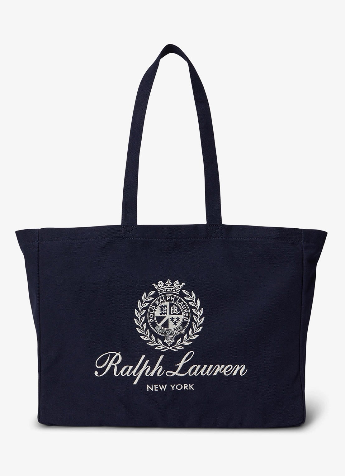 Ralph Lauren Shopper met logoprint - voorkant donkerblauw