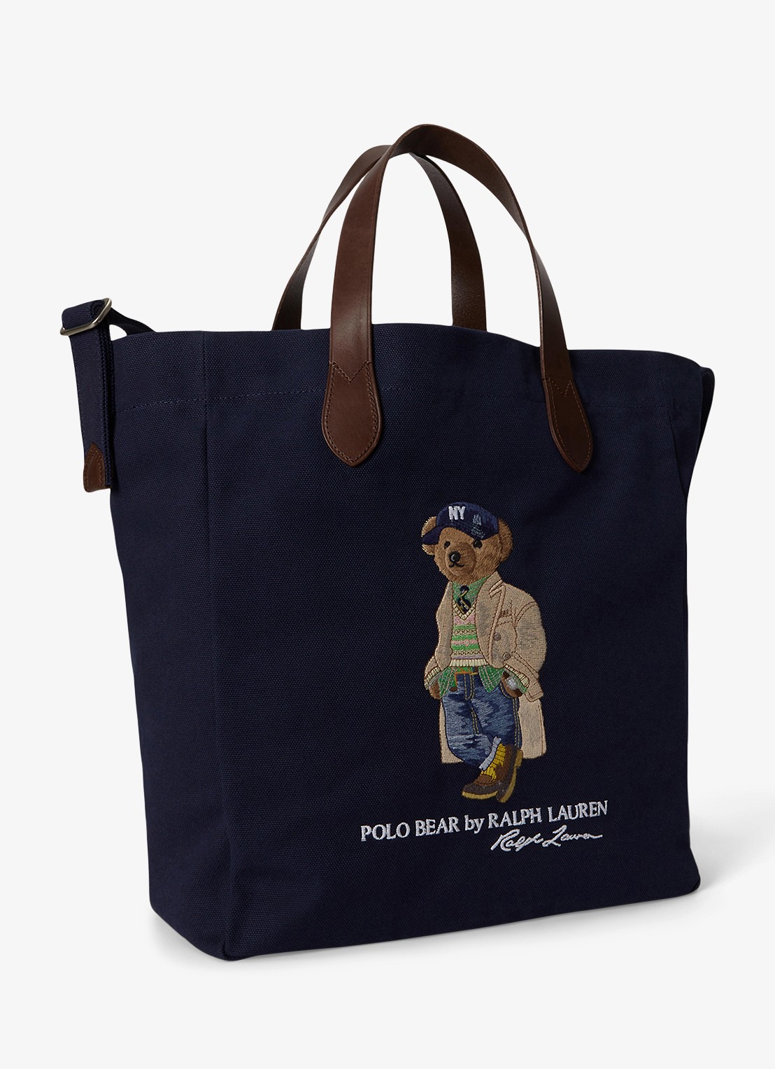Ralph Lauren Shopper met logoprint - detail 2 donkerblauw