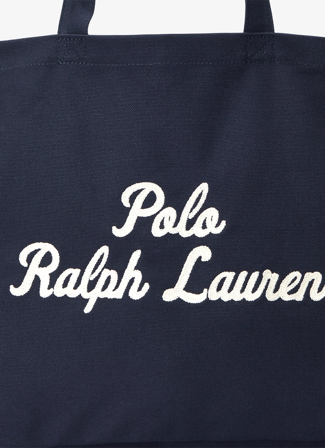 Ralph Lauren Shopper van canvas met logoborduring - detail 4 newport navy / blauw