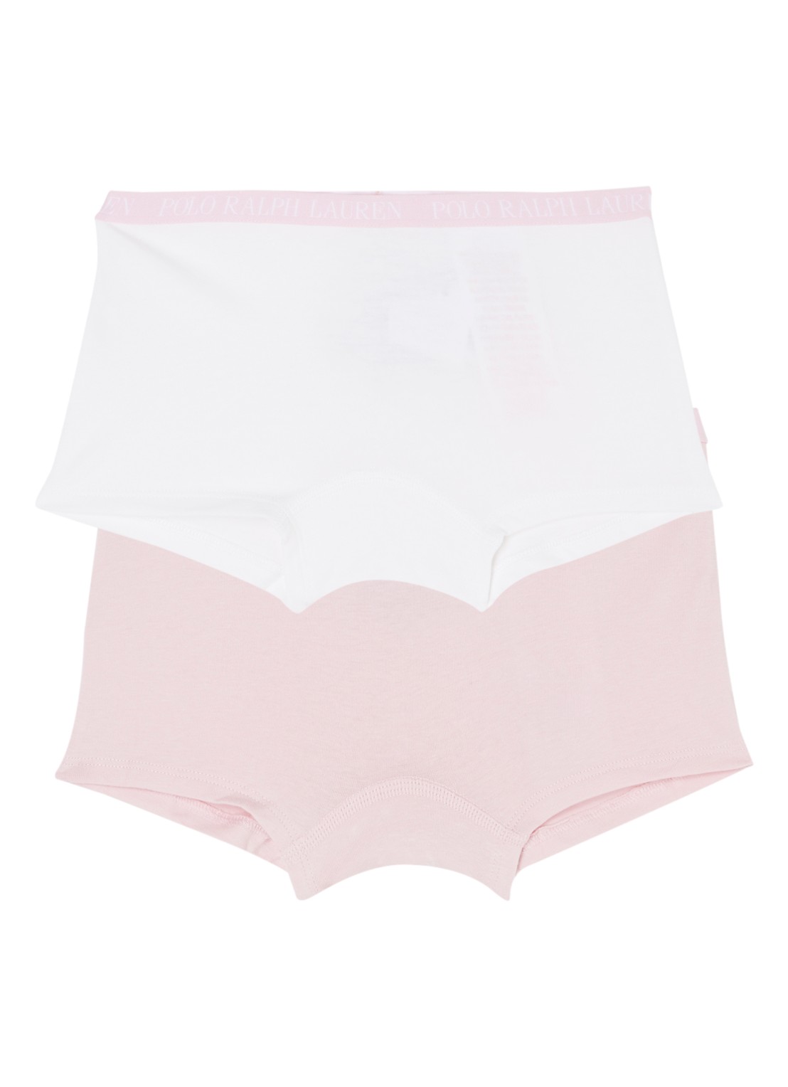 Ralph Lauren Shorty met logoband in 2-pack - voorkant roze