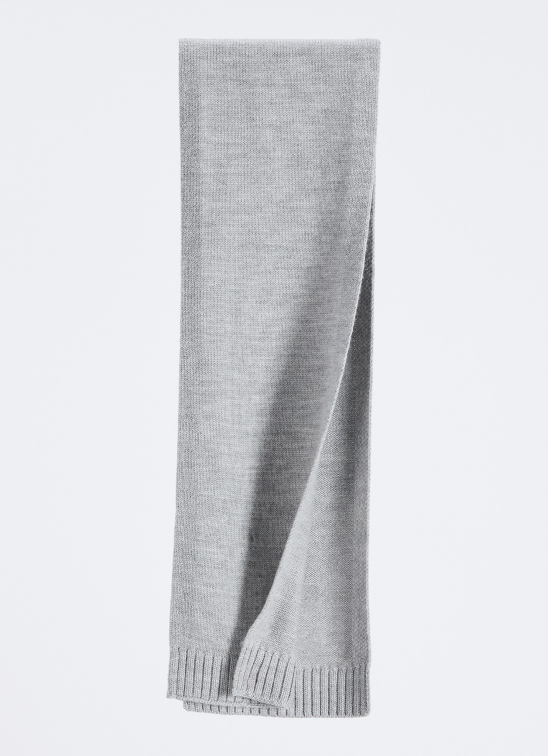 Ralph Lauren Sjaal van wol met logo  - detail grijsmele