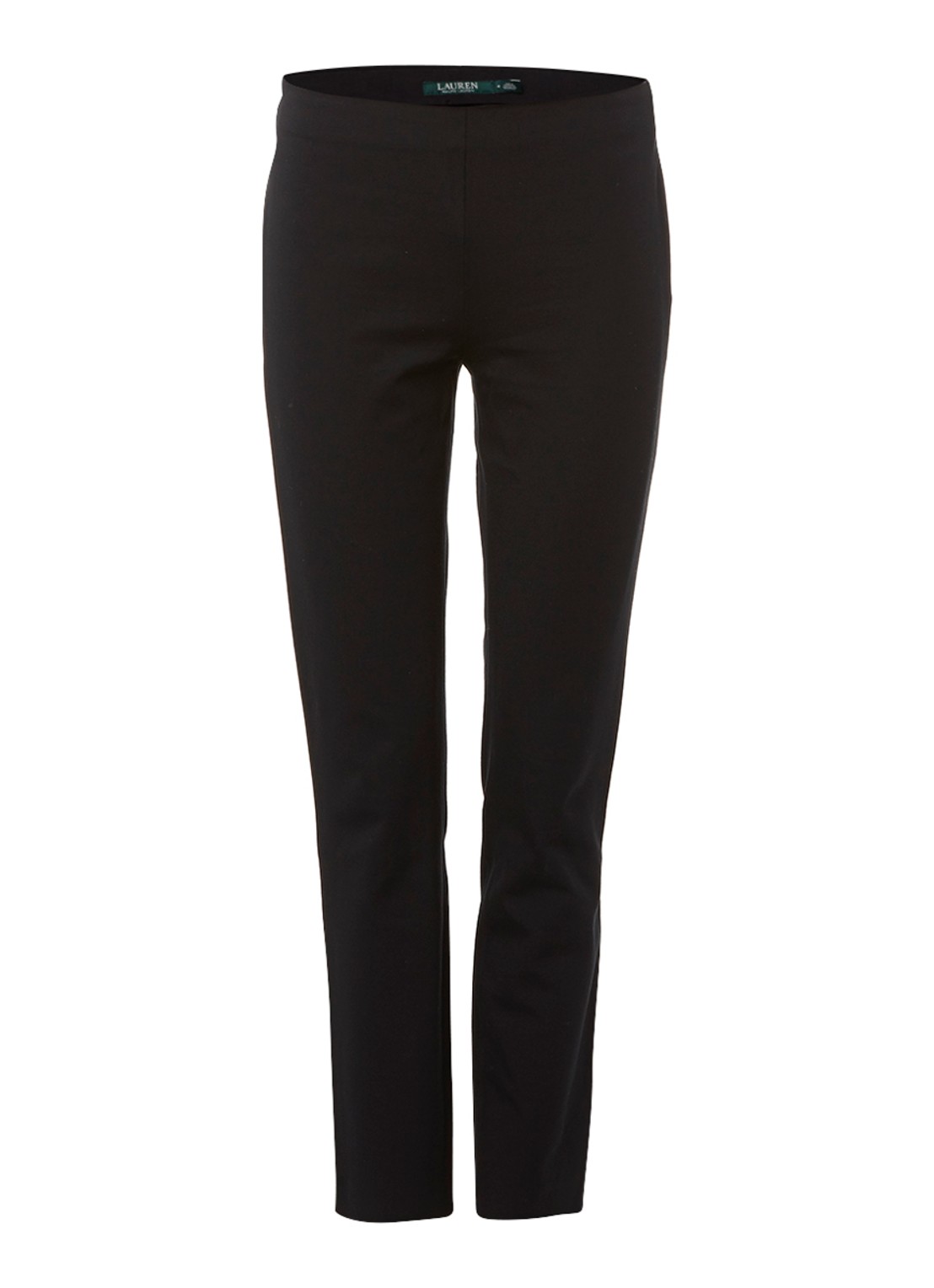 Ralph Lauren Skinny fit broek in katoenblend met stretch  - voorkant 5 black / zwart