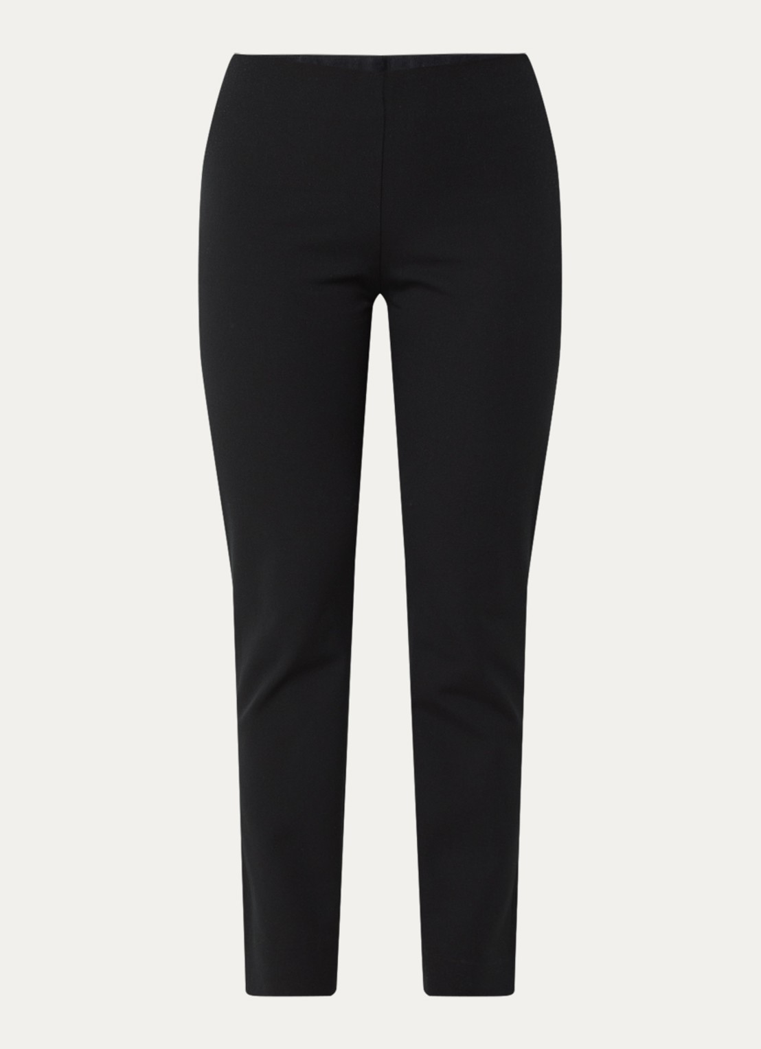 Ralph Lauren Skinny fit broek in katoenblend met stretch  - voorkant 7 black / zwart