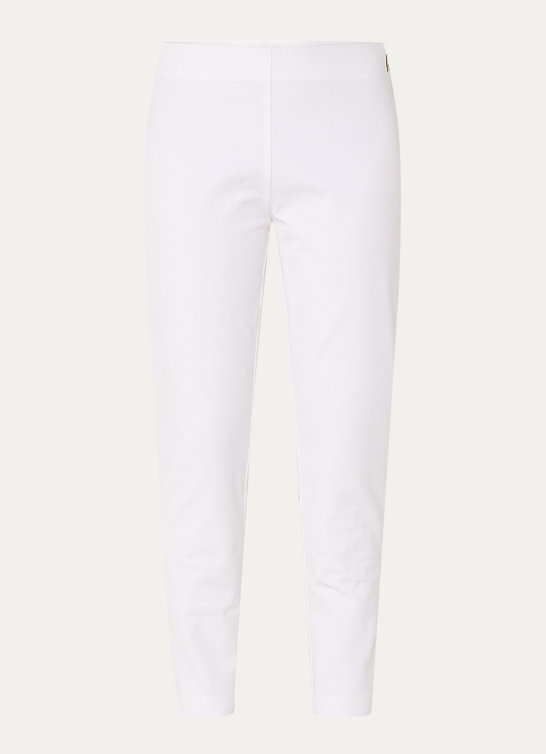 Ralph Lauren Skinny fit broek in katoenblend met stretch  - voorkant 2 white / wit