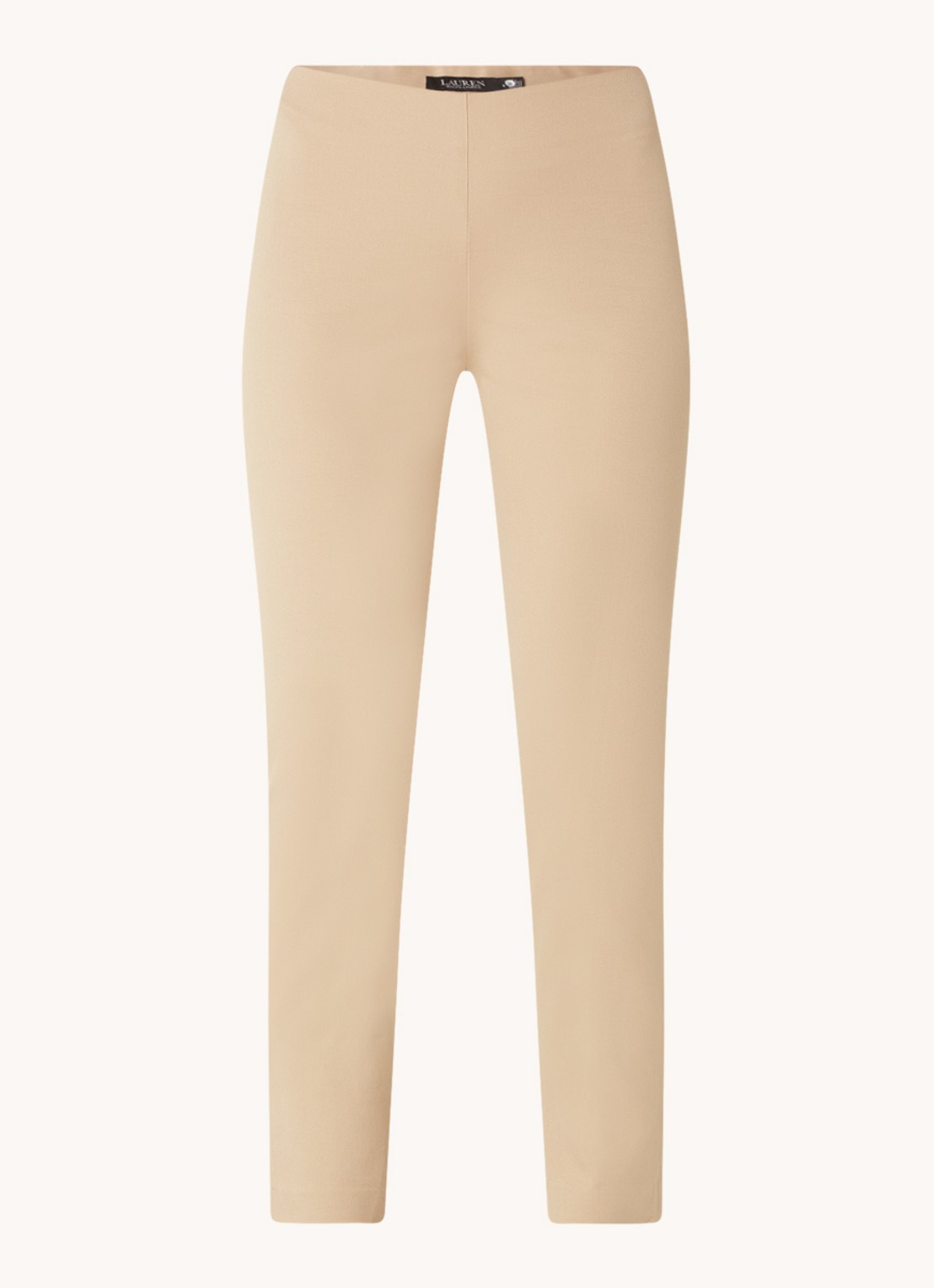 Ralph Lauren Skinny fit broek in katoenblend met stretch  - voorkant 5 birch tan / beige