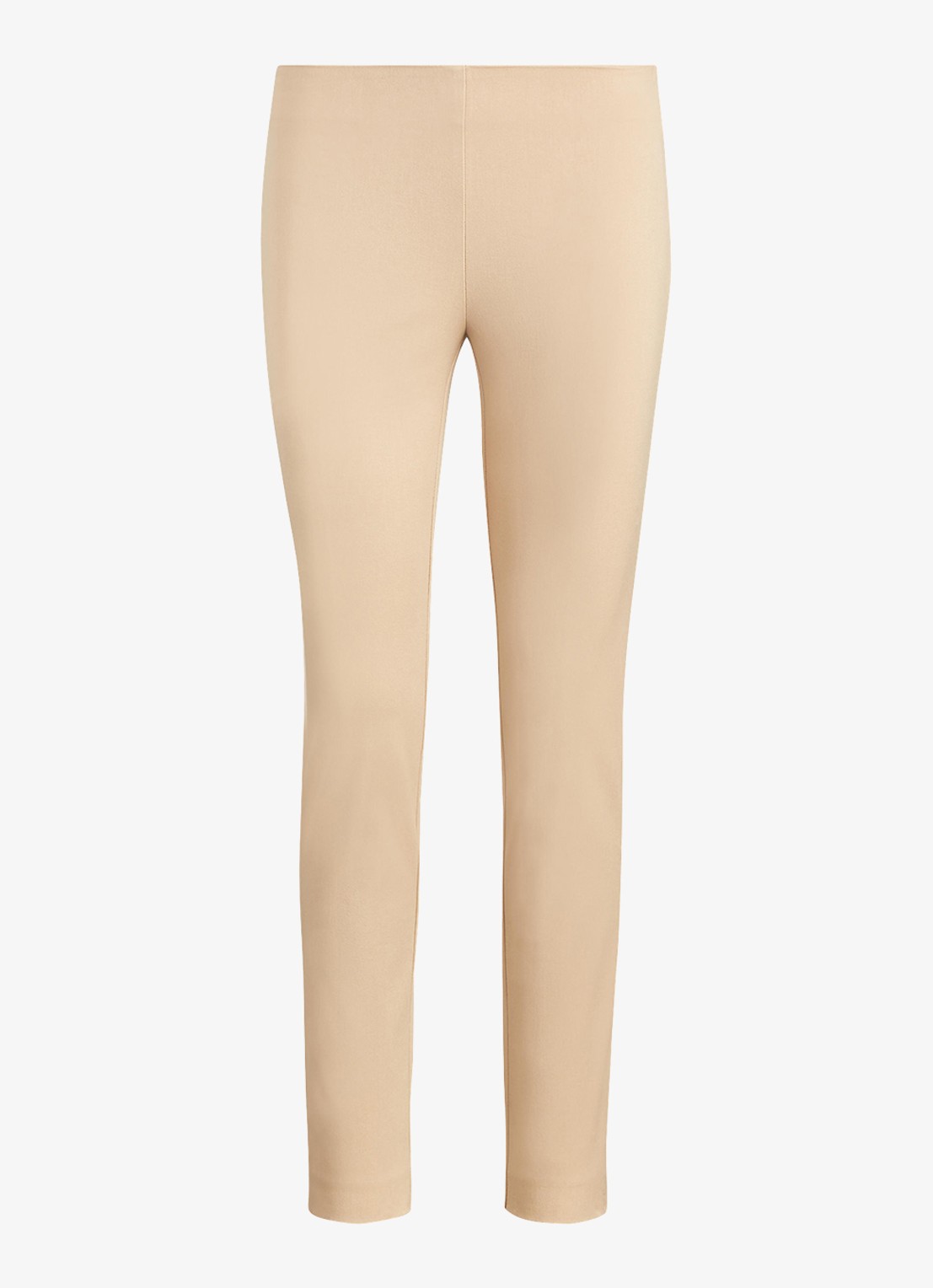 Ralph Lauren Skinny fit broek in katoenblend met stretch  - voorkant 7 birch tan / beige