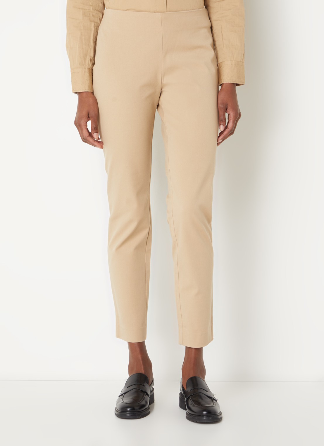 Ralph Lauren Skinny fit broek in katoenblend met stretch  - detail 4 birch tan / beige