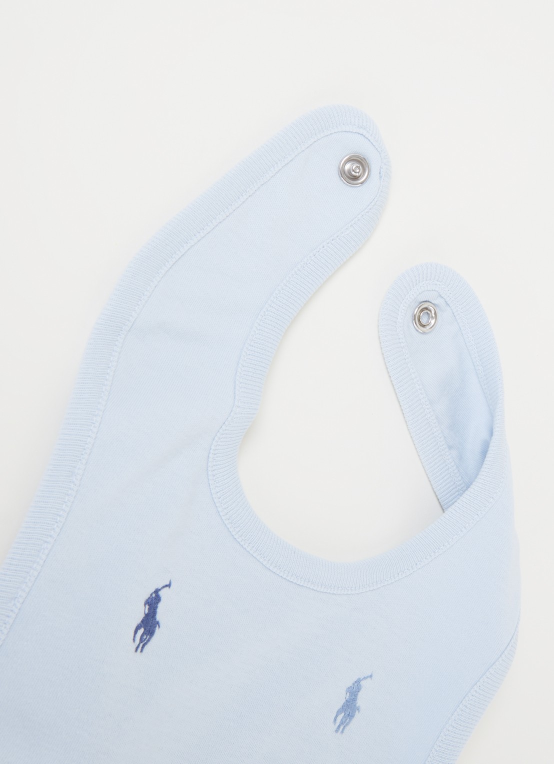 Ralph Lauren Slab met logoborduring - detail lichtblauw