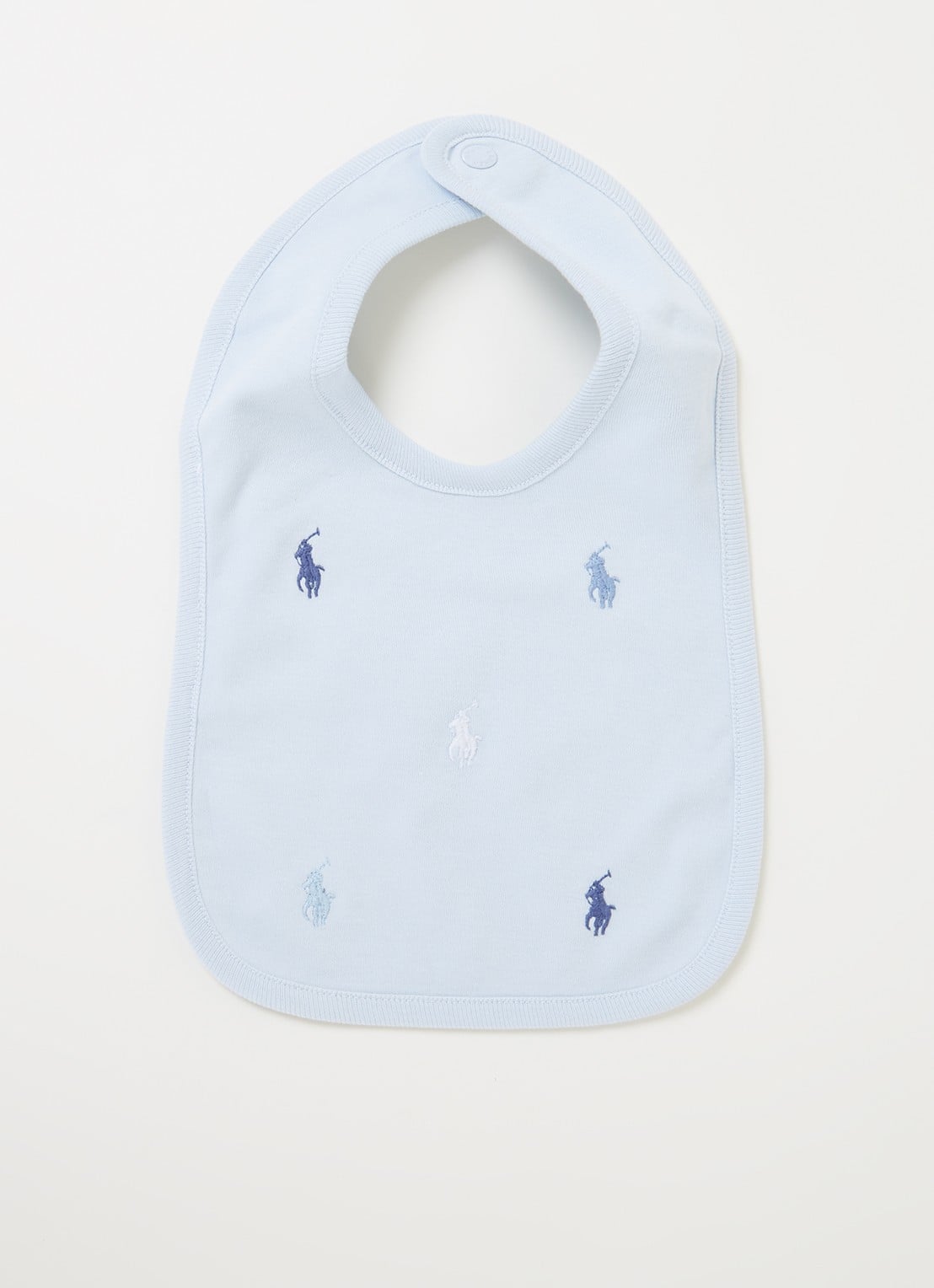 Ralph Lauren Slab met logoborduring - voorkant 2 lichtblauw