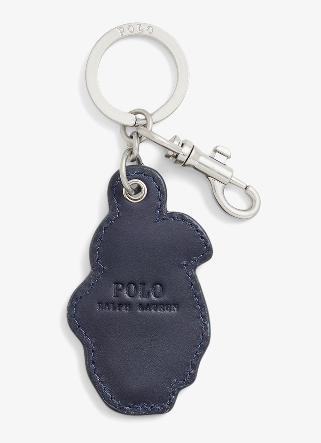 Ralph Lauren Sleutelhanger met borduring - detail 2 donkerblauw