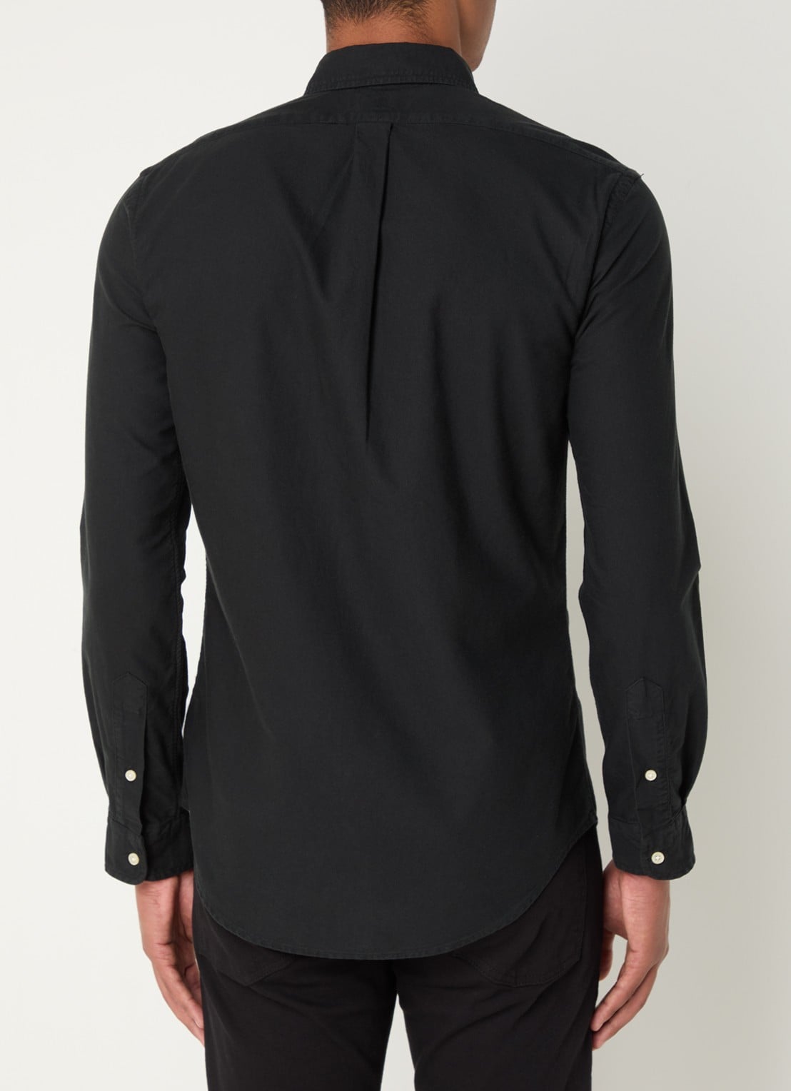Ralph Lauren Slim fit button-down overhemd van katoen - achterkant polo black