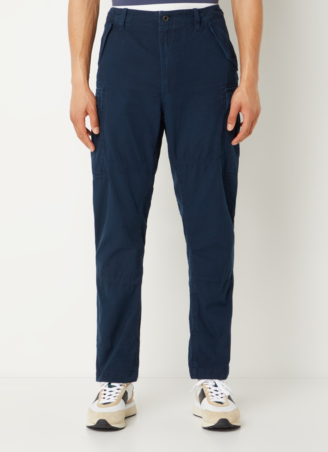 Ralph Lauren Slim fit cargobroek met klepzakken - detail 3 aviator navy / donkerblauw