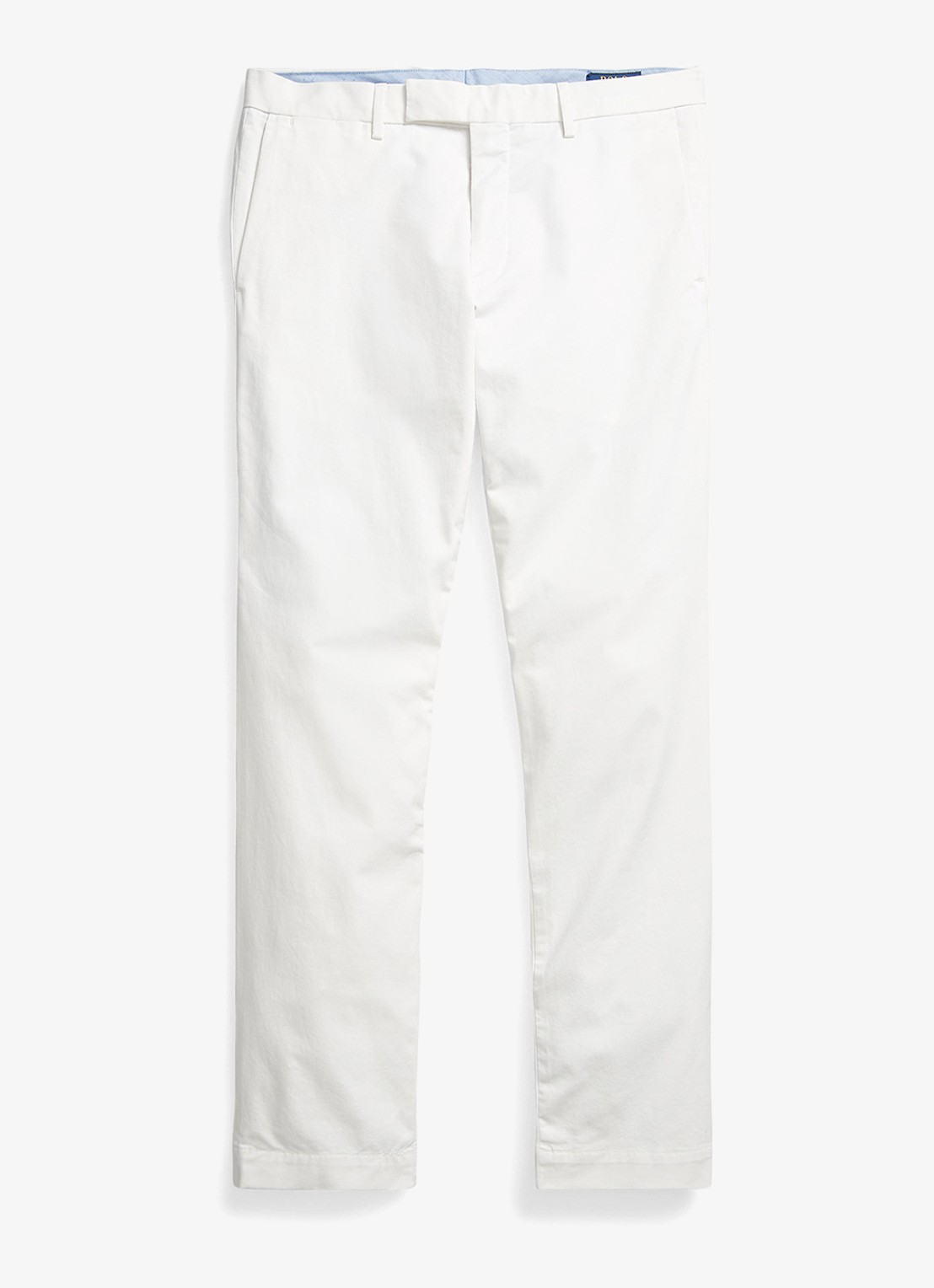 Ralph Lauren Slim fit chino met steekzakken - voorkant deckwash white / wit
