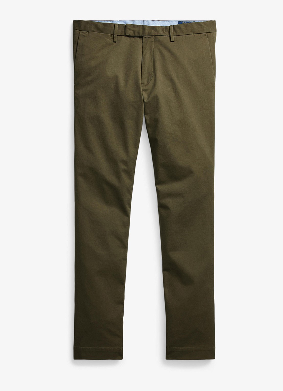 Ralph Lauren Slim fit chino met steekzakken - voorkant 2 canopy olive / donkergroen