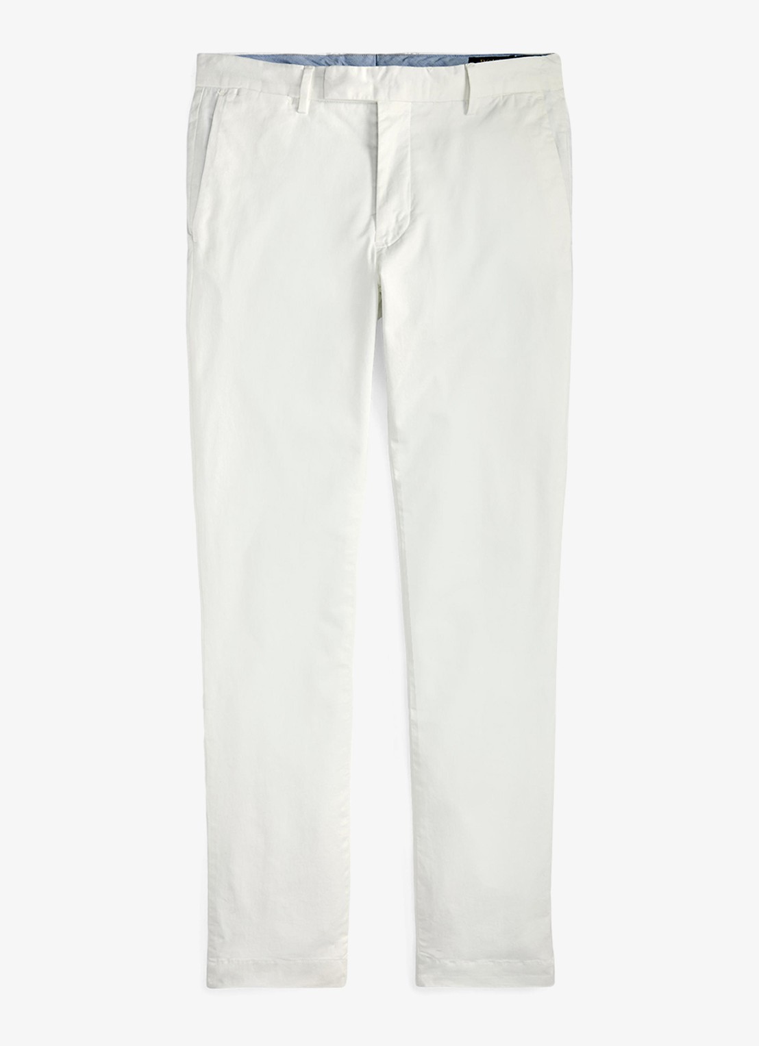 Ralph Lauren Slim fit chino met steekzakken - voorkant 3 deckwash white / wit