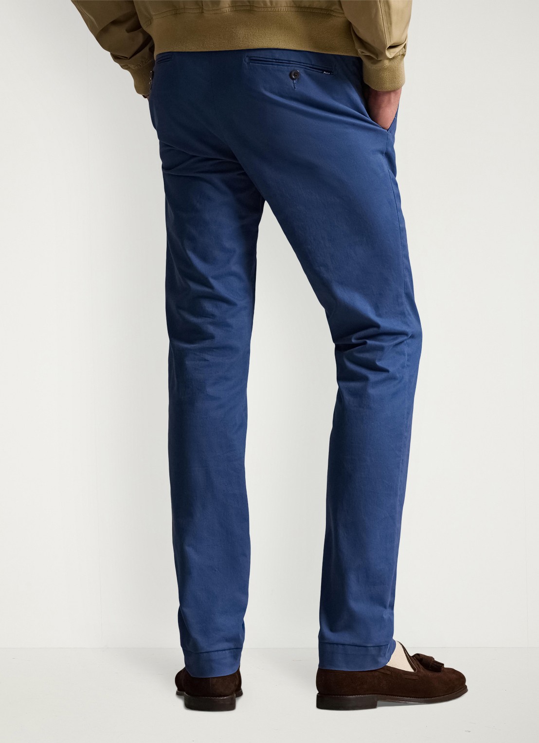 Ralph Lauren Slim fit chino met steekzakken - achterkant 4 night navy / donkerblauw