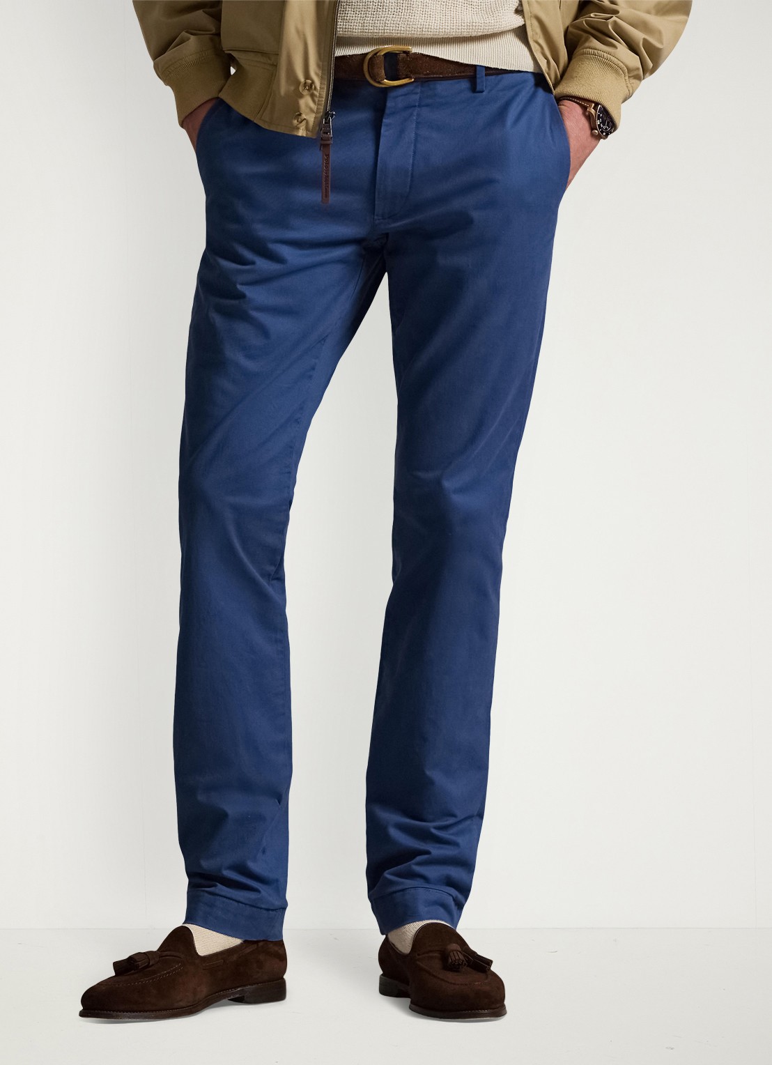 Ralph Lauren Slim fit chino met steekzakken - detail 6 night navy / donkerblauw