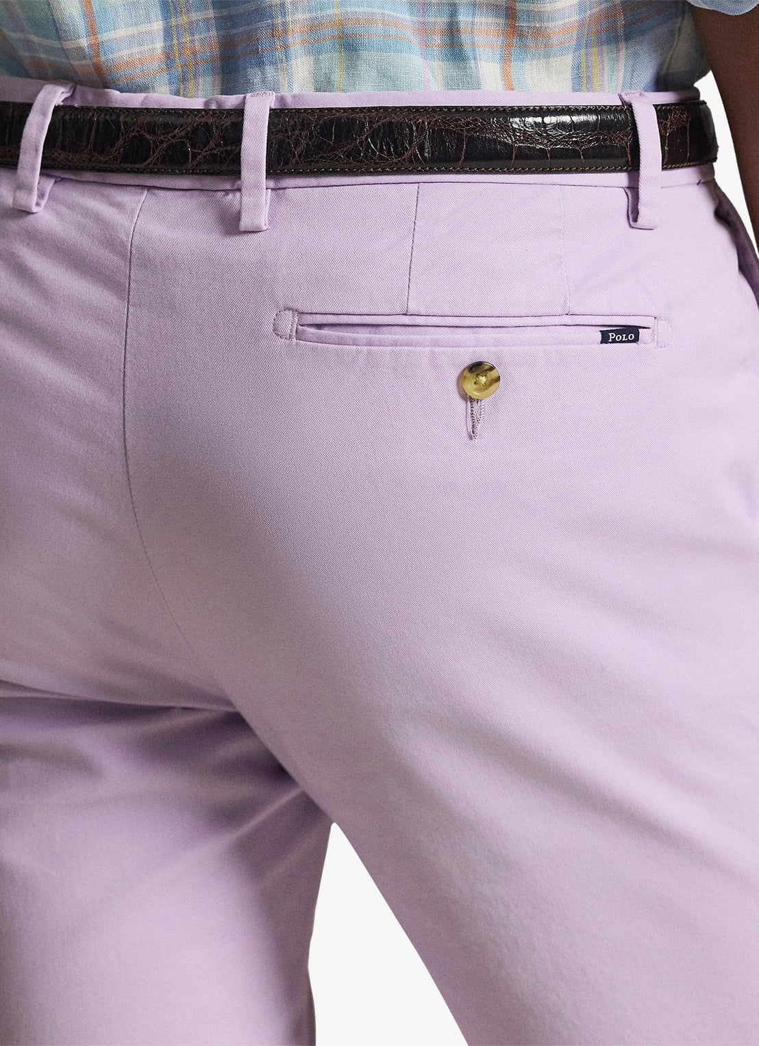 Ralph Lauren Slim fit chino met steekzakken - detail 5 spring iris / paars