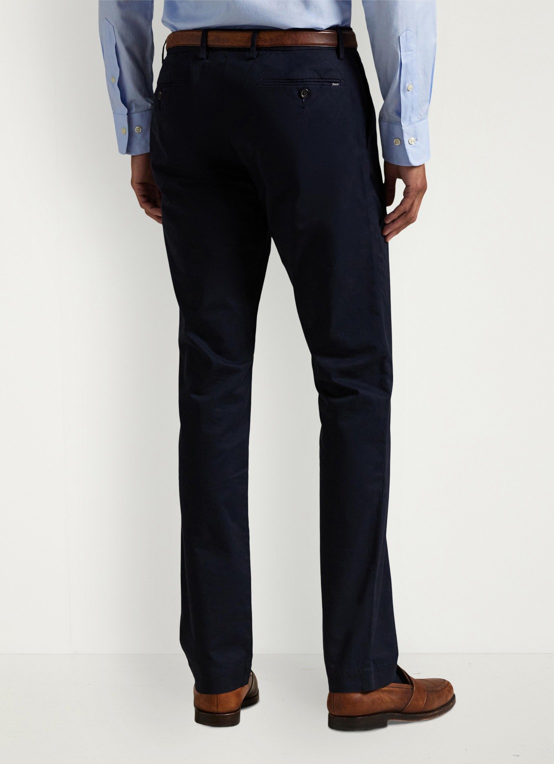 Ralph Lauren Slim fit chino met stretch - achterkant aviator navy