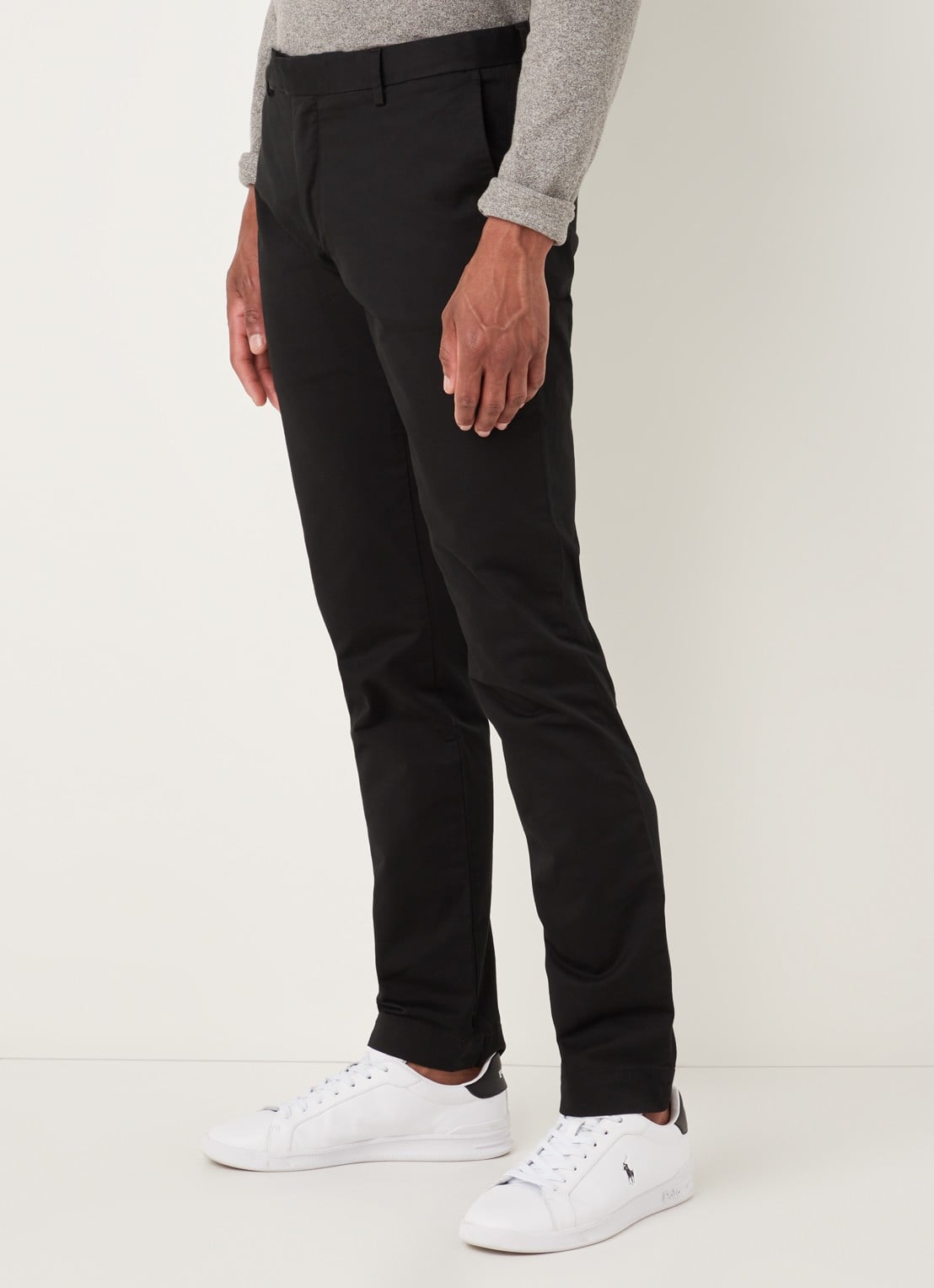 Ralph Lauren Slim fit chino met stretch - detail 4 polo black
