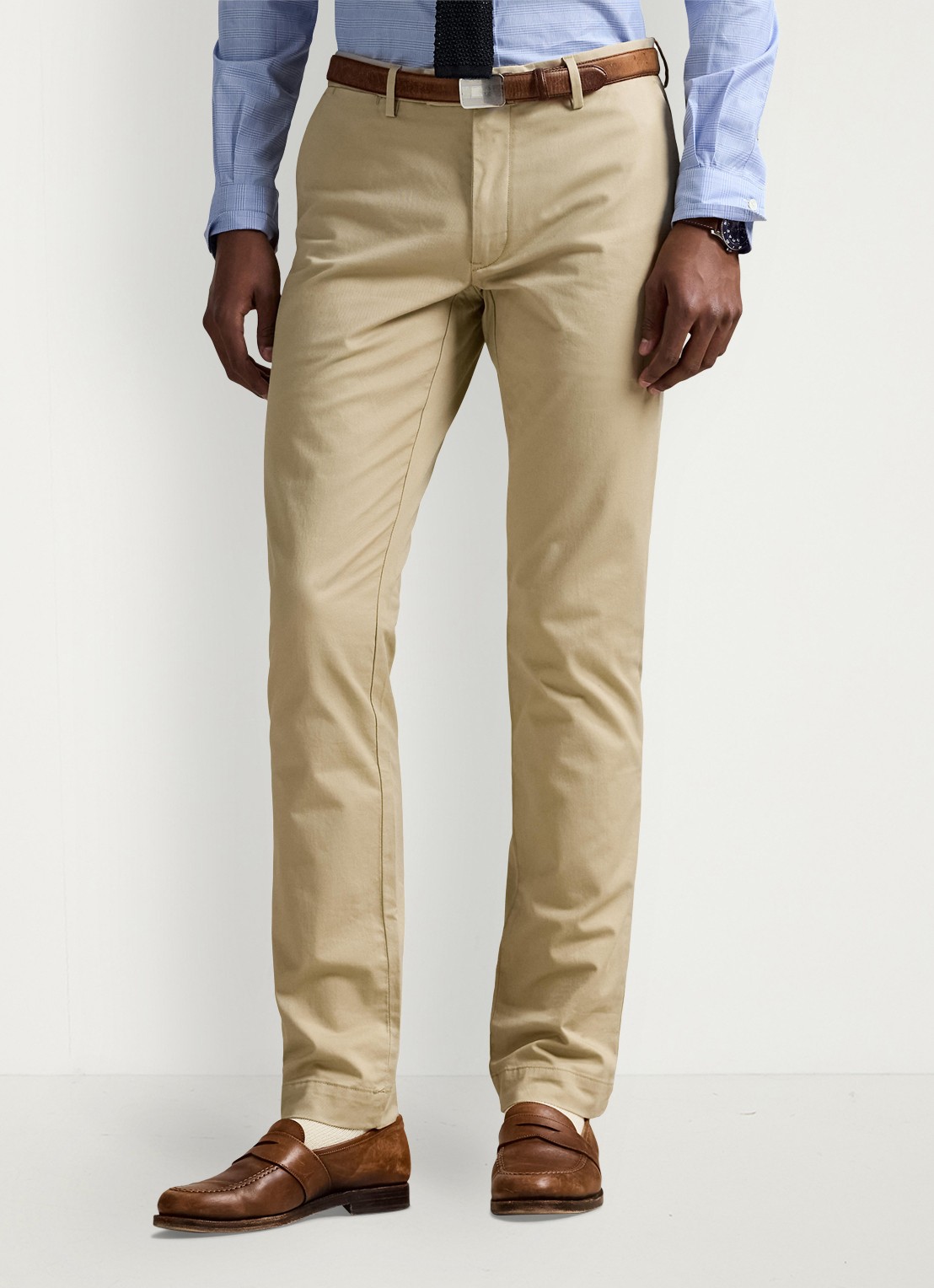 Ralph Lauren Slim fit chino met stretch - detail 4 classic khaki