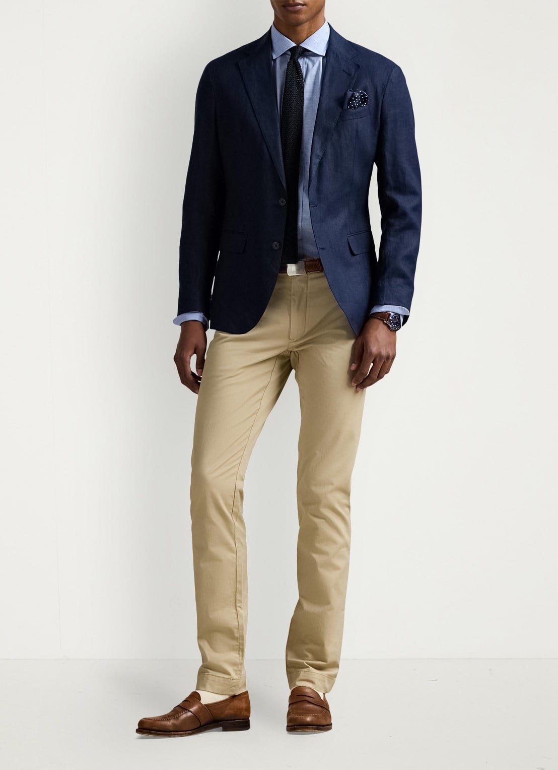 Ralph Lauren Slim fit chino met stretch - voorkant classic khaki