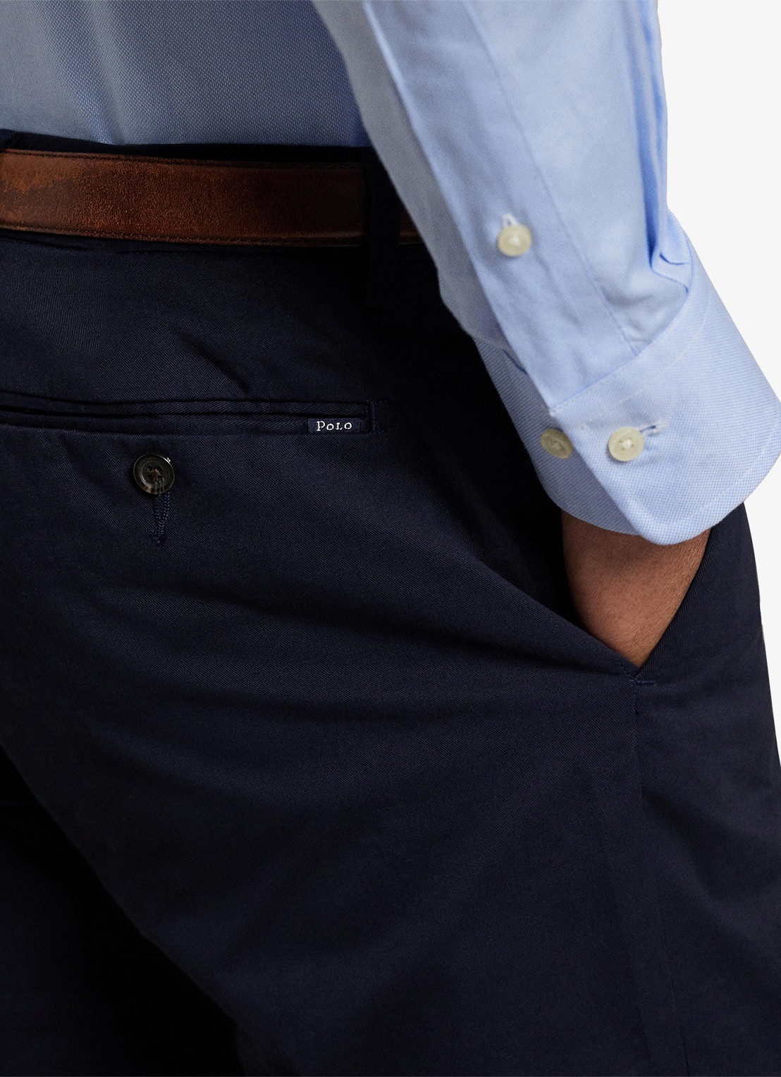 Ralph Lauren Slim fit chino met stretch - detail 7 aviator navy
