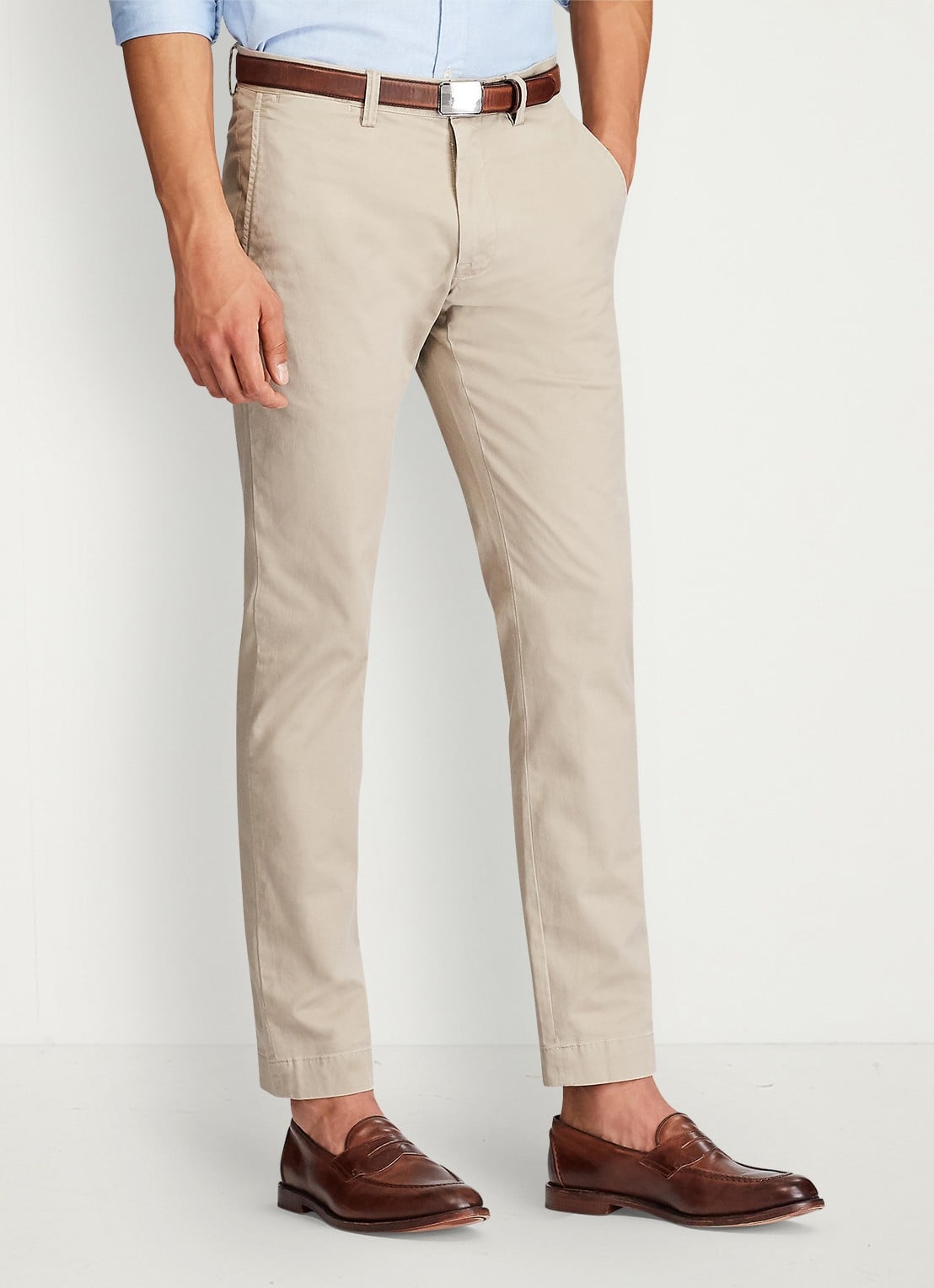 Ralph Lauren Slim fit chino met stretch - detail 5 khaki tan / beige