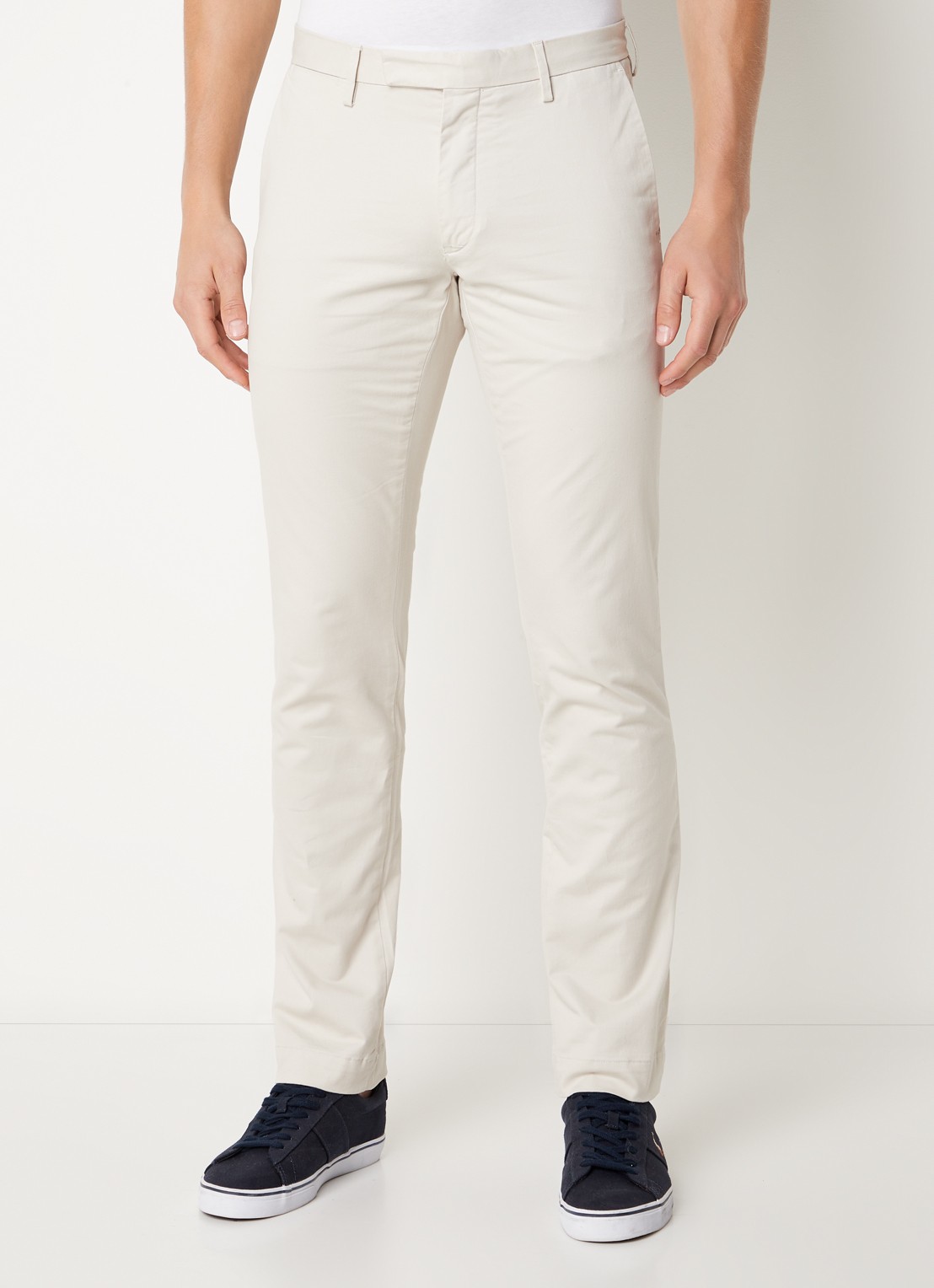 Ralph Lauren Slim fit chino met stretch - detail soft grey