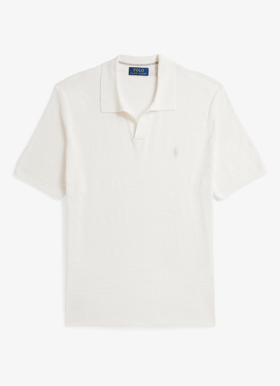 Ralph Lauren Slim fit fijngebreide polo in linnenblend - voorkant 4 undefined
