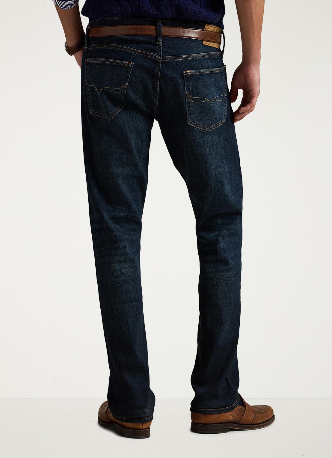 Ralph Lauren Slim fit jeans met donkere wassing  - achterkant 9 murphy stretch / indigo