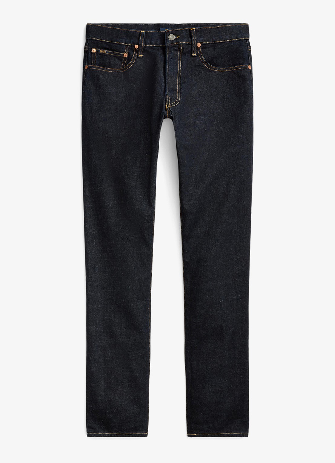 Ralph Lauren Slim fit jeans met donkere wassing - voorkant rinse stretch-2wkn