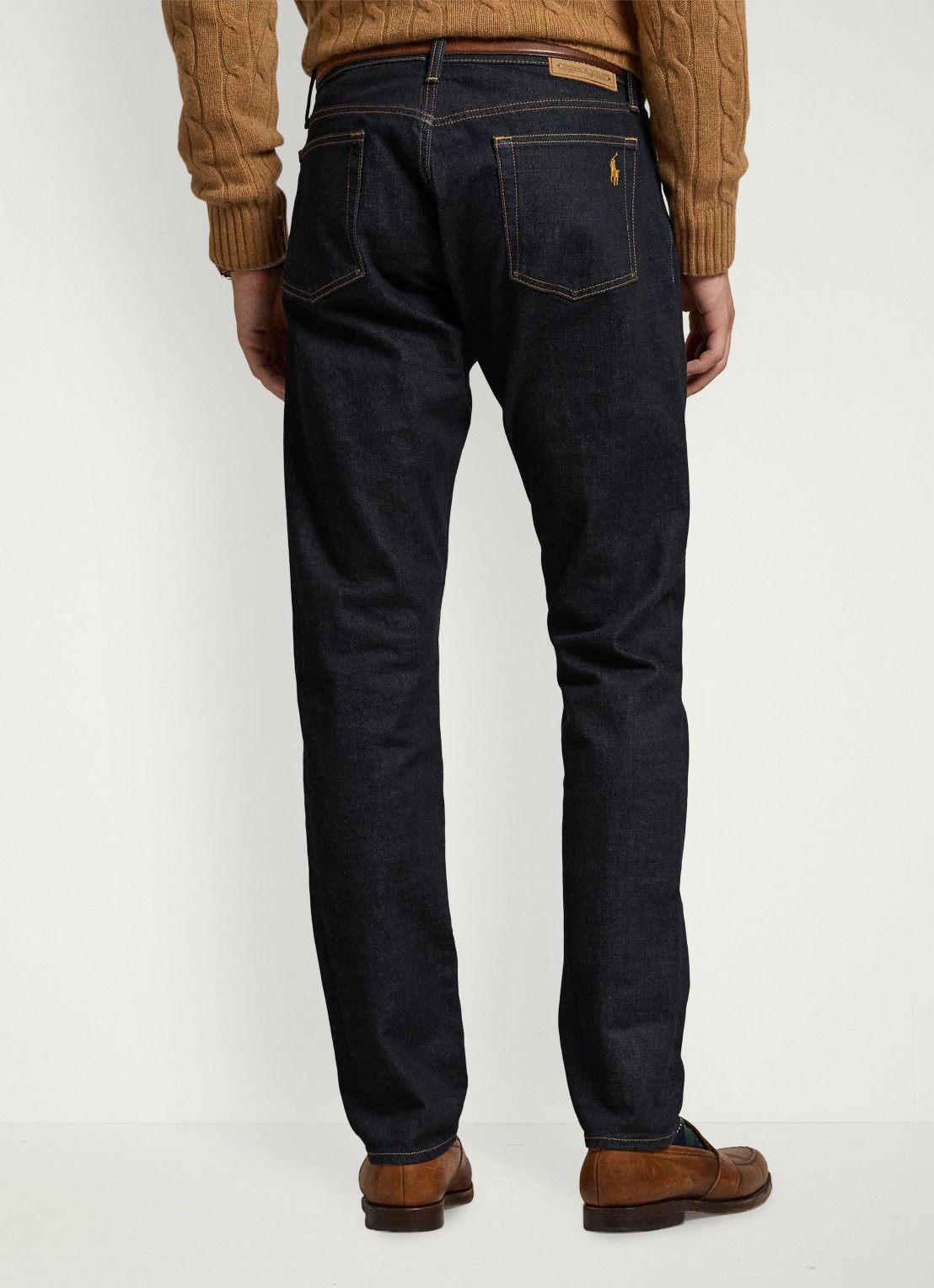 Ralph Lauren Slim fit jeans met donkere wassing - achterkant rinse stretch-2wkn