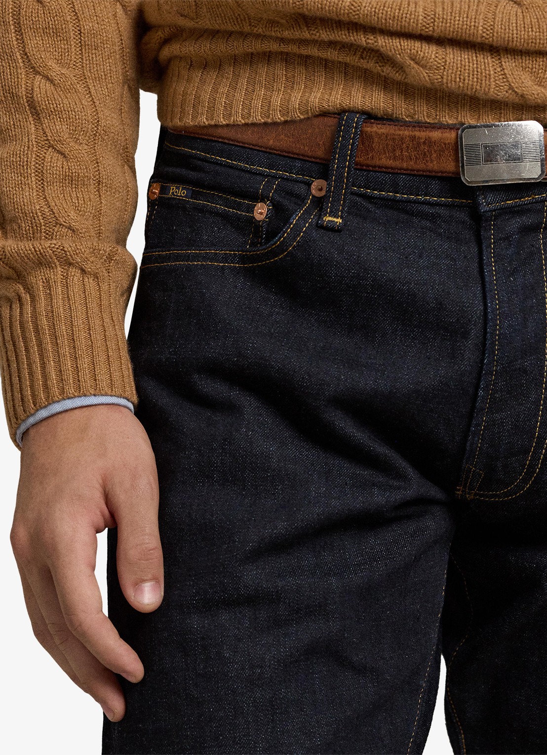 Ralph Lauren Slim fit jeans met donkere wassing - detail 5 rinse stretch-2wkn