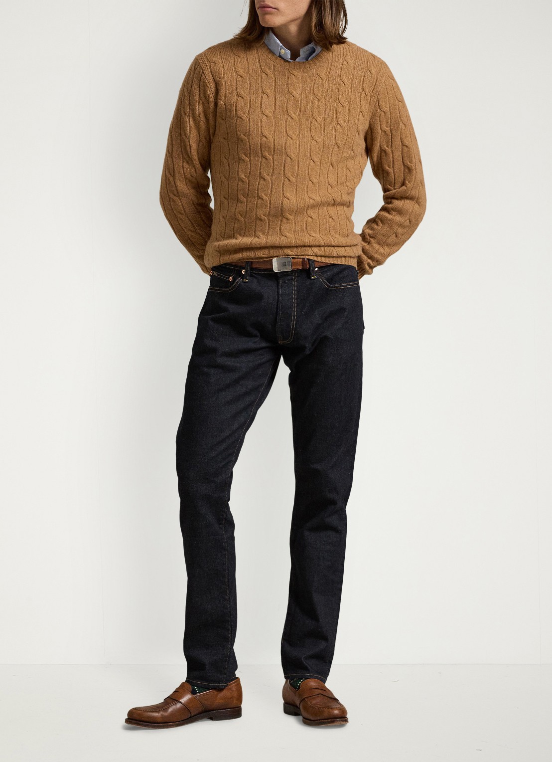 Ralph Lauren Slim fit jeans met donkere wassing - voorkant 3 rinse stretch-2wkn