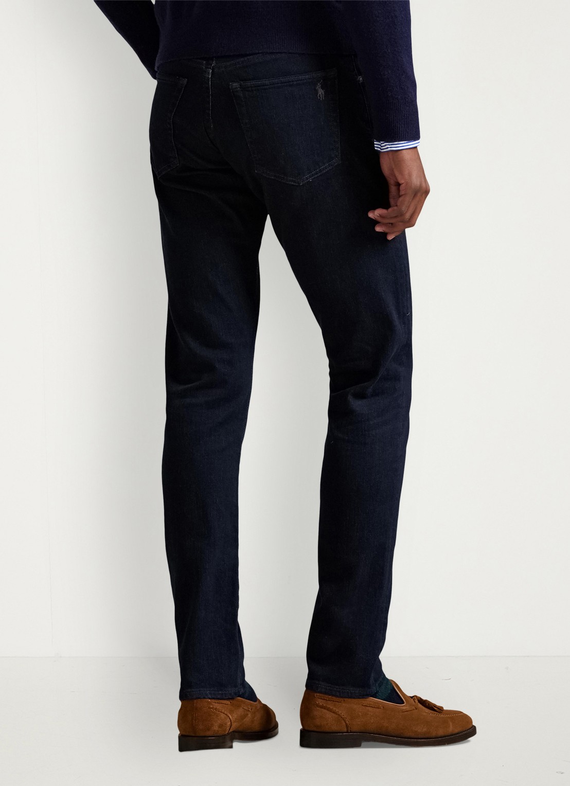 Ralph Lauren Slim fit jeans met donkere wassing - achterkant miller / indigo