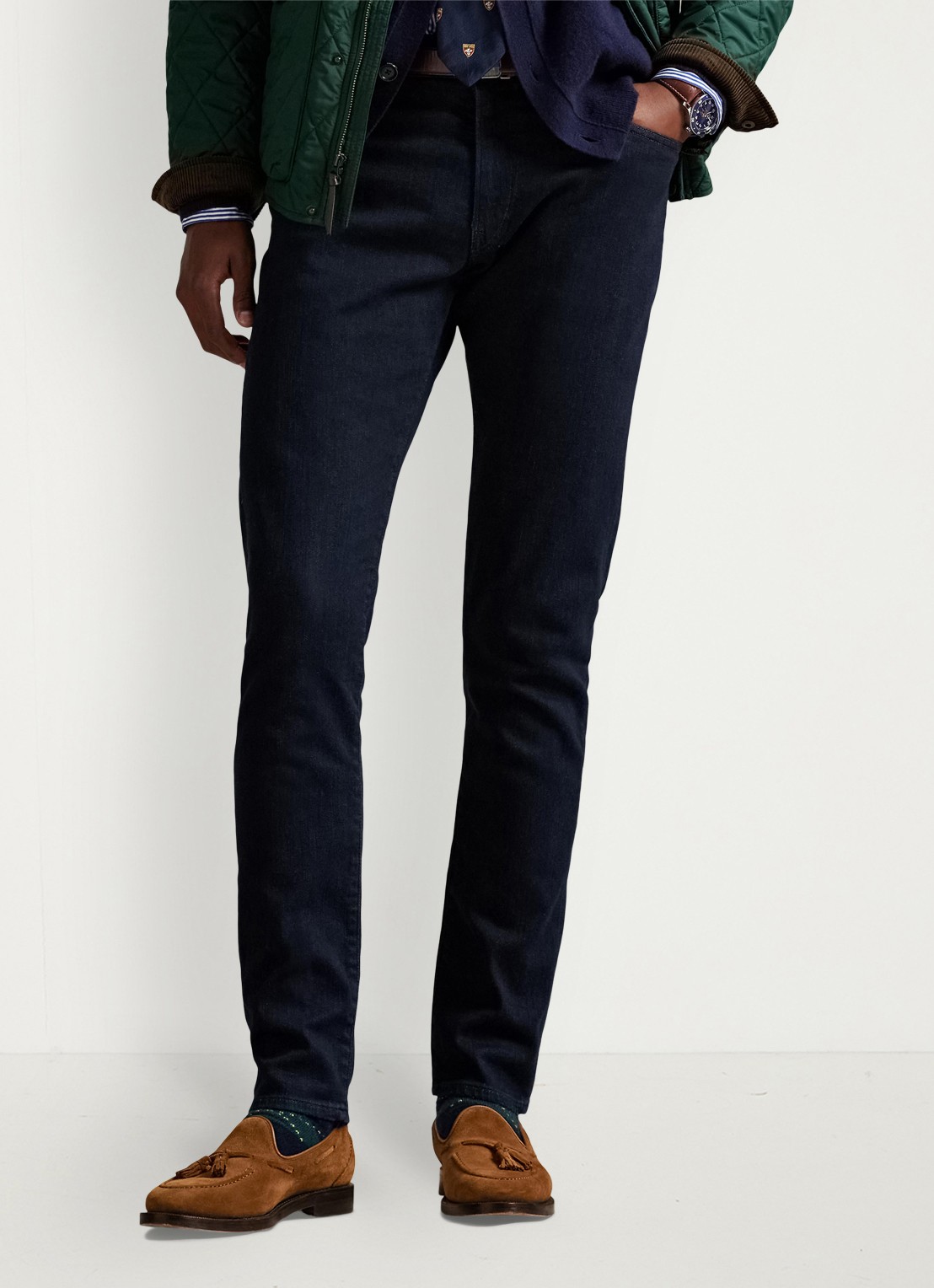 Ralph Lauren Slim fit jeans met donkere wassing - detail 4 miller / indigo