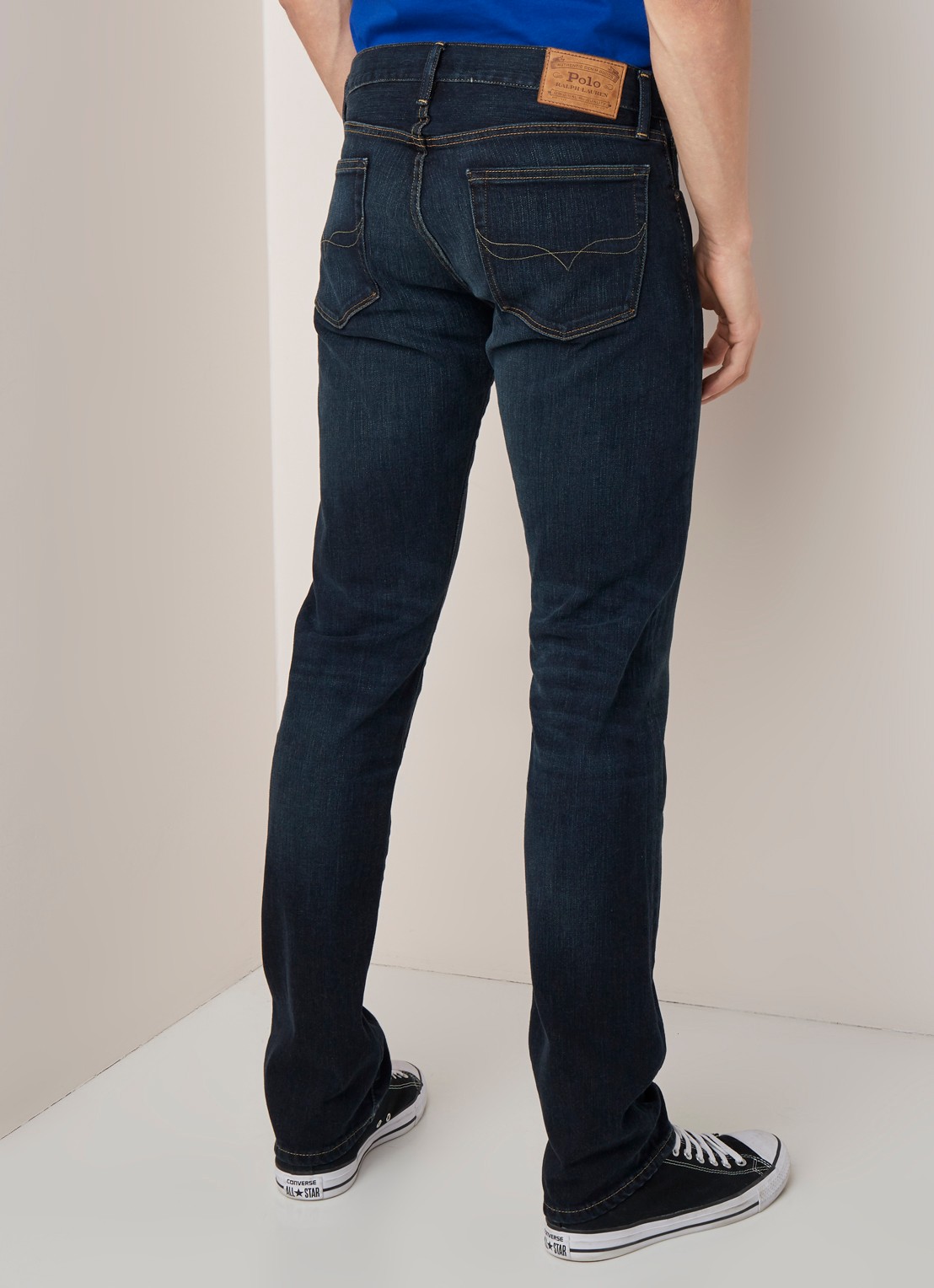 Ralph Lauren Slim fit jeans met donkere wassing  - achterkant 11 murphy stretch / indigo
