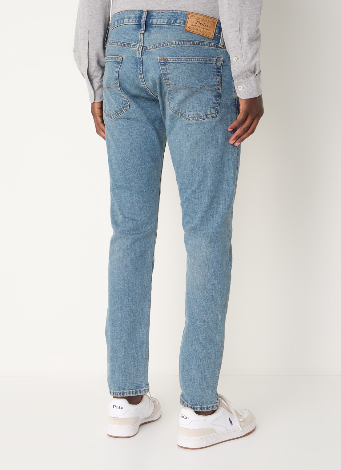 Ralph Lauren Slim fit jeans met medium wassing - achterkant 8 dixon stretch